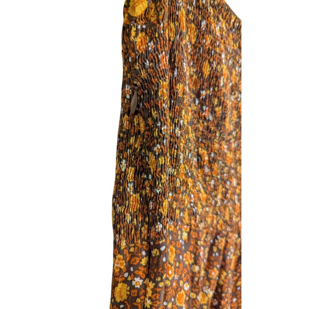 Faithful The Brand Della Jumspuit in Chocolate Nicasia Floral Size 4 G - Picture 9 of 12